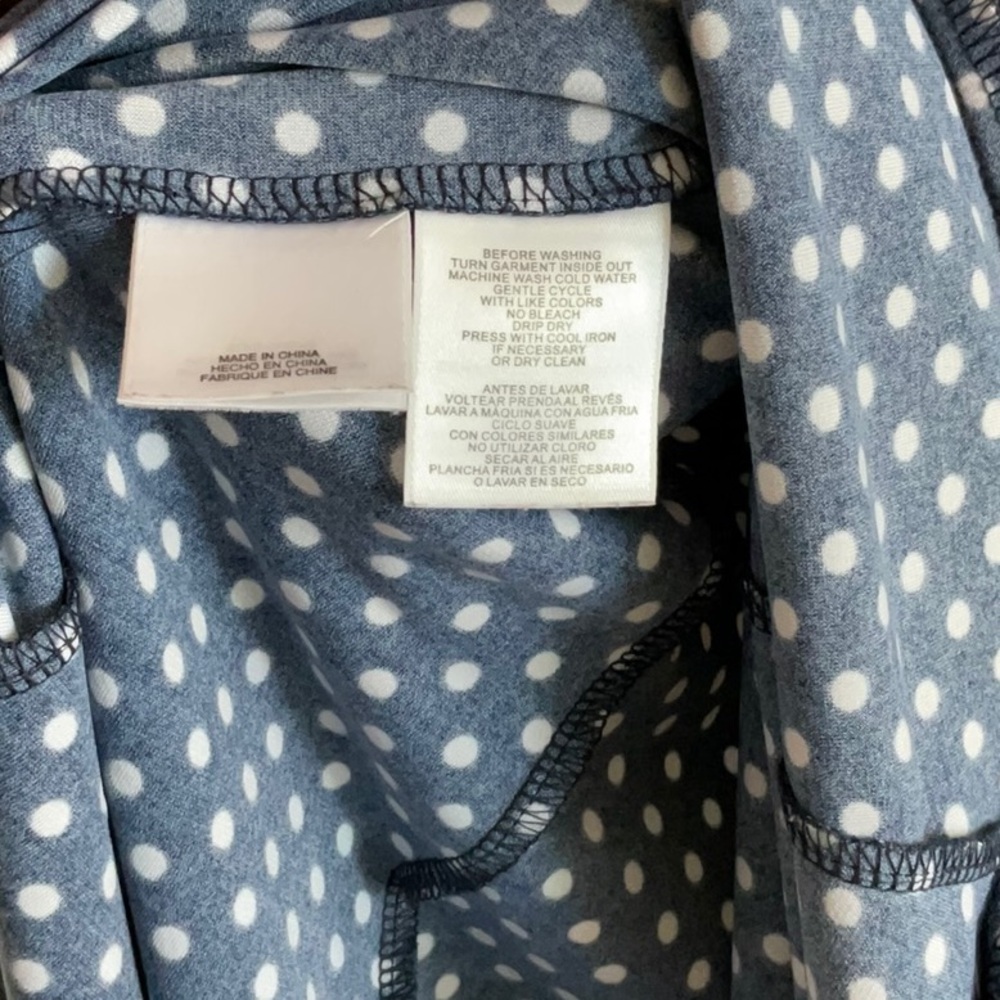 Anne Klein Polka Dot Sleeveless Dress - Picture 4 of 4